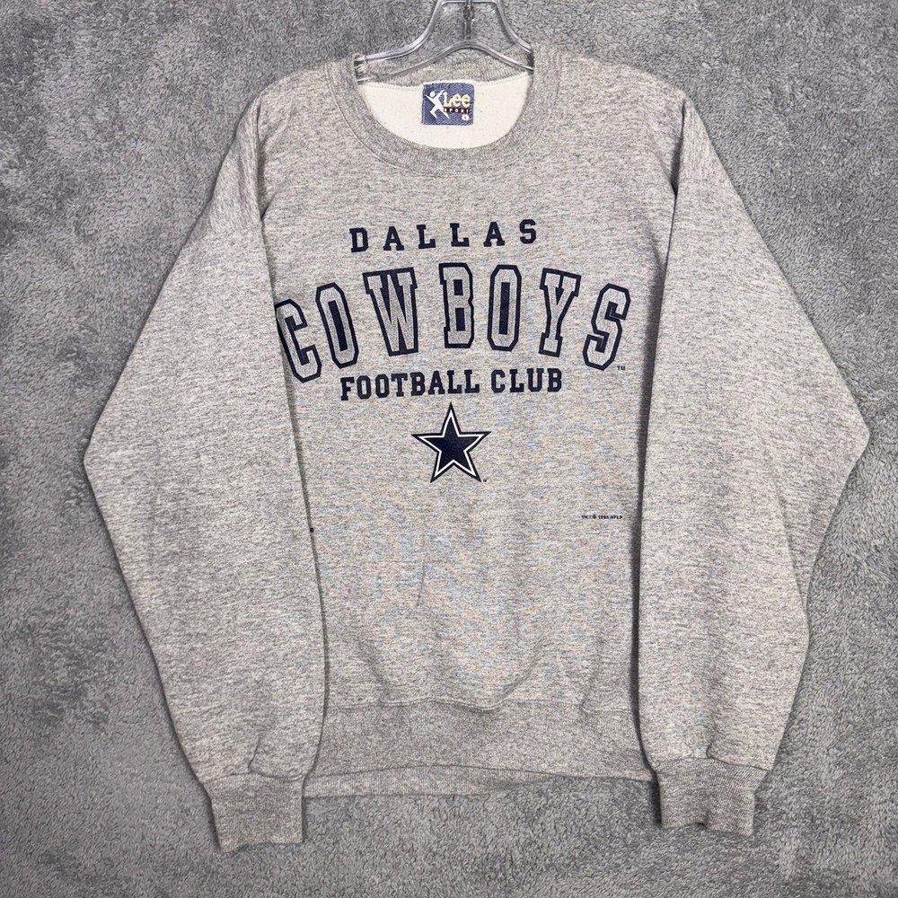 Vintage Dallas Cowboys Sweatshirt Mens L USA Made 1995 NFL 90s Pullover Y2K